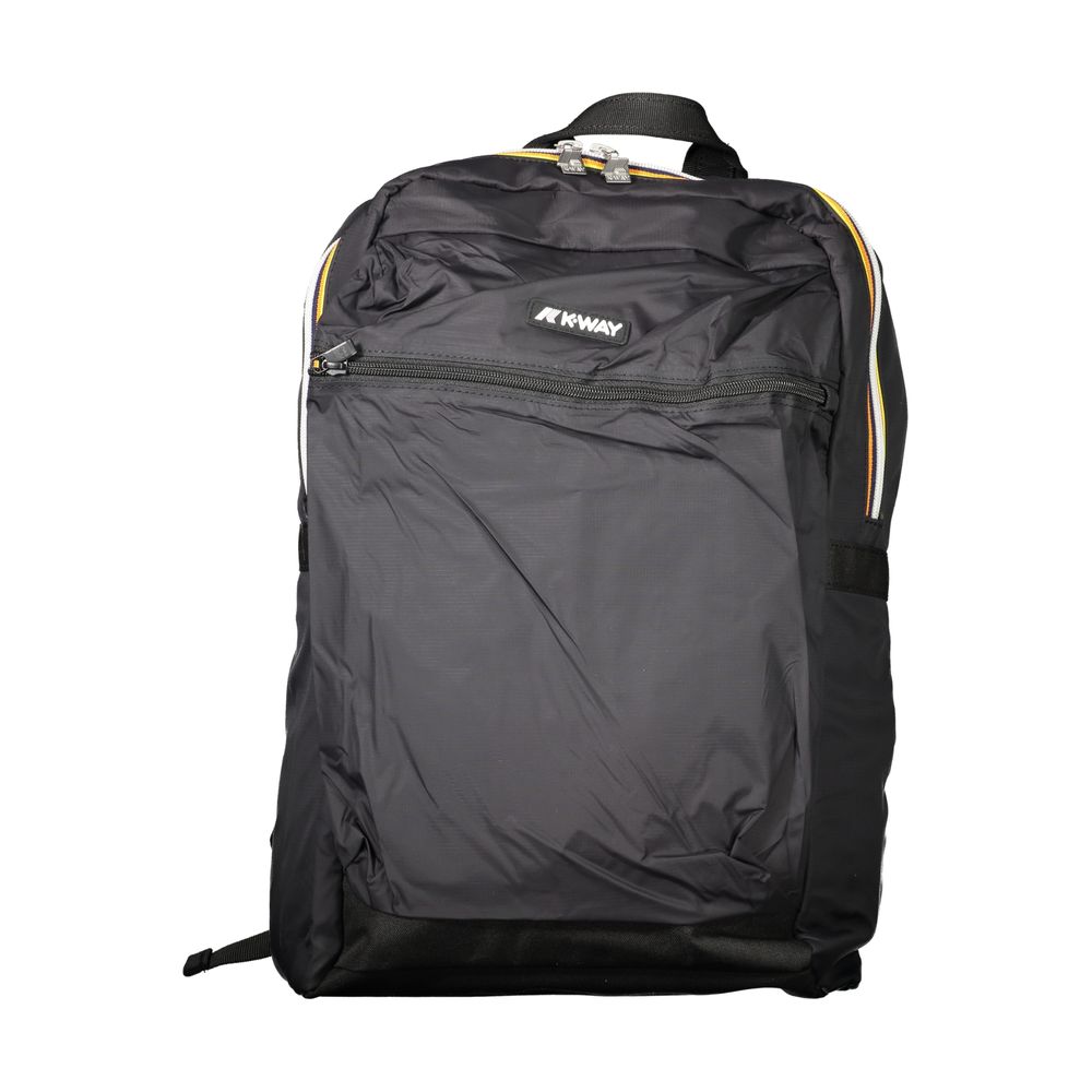 K-WAY Black Polyamide Men Backpack K-WAY Dark Slate Gray