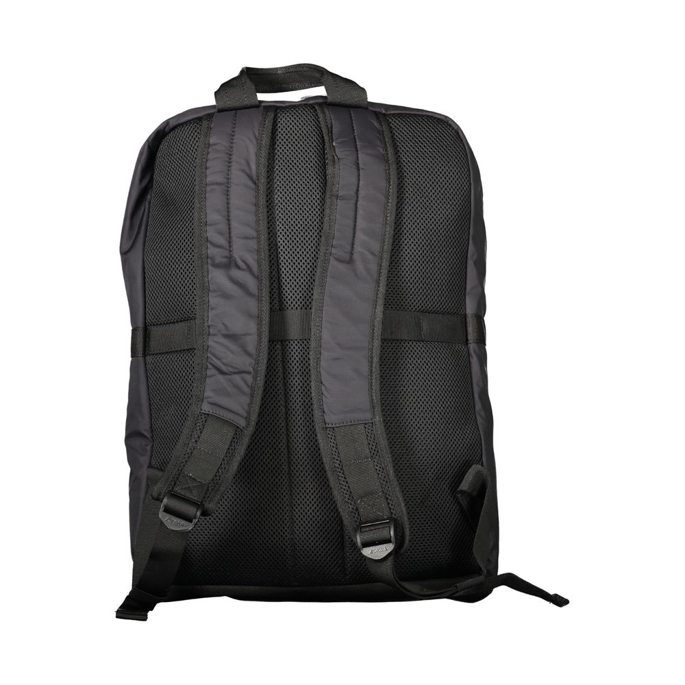 K-WAY Black Polyamide Men Backpack K-WAY Dark Slate Gray
