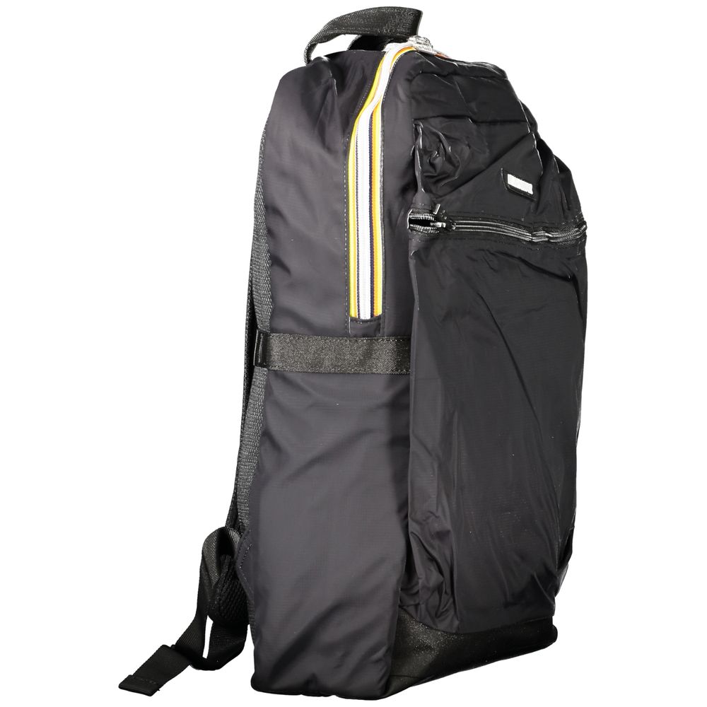 K-WAY Black Polyamide Men Backpack K-WAY Dark Slate Gray