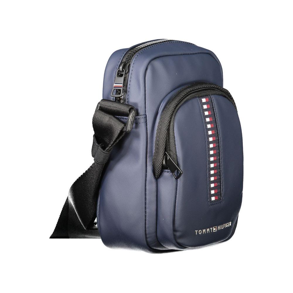 Tommy Hilfiger Blue Polyester Men Shoulder Bag Tommy Hilfiger Dim Gray