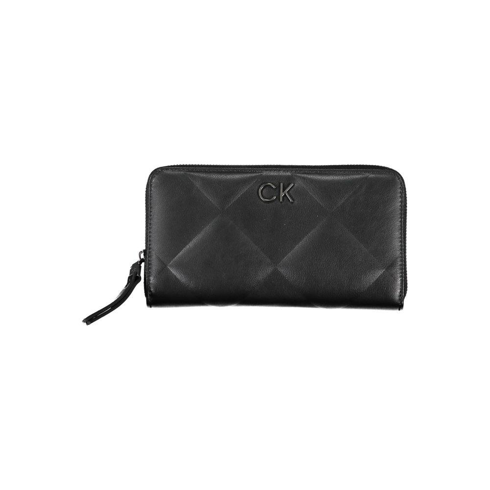 Calvin Klein Sleek Black RFID Blocking Wallet with Logo Calvin Klein Dark Slate Gray