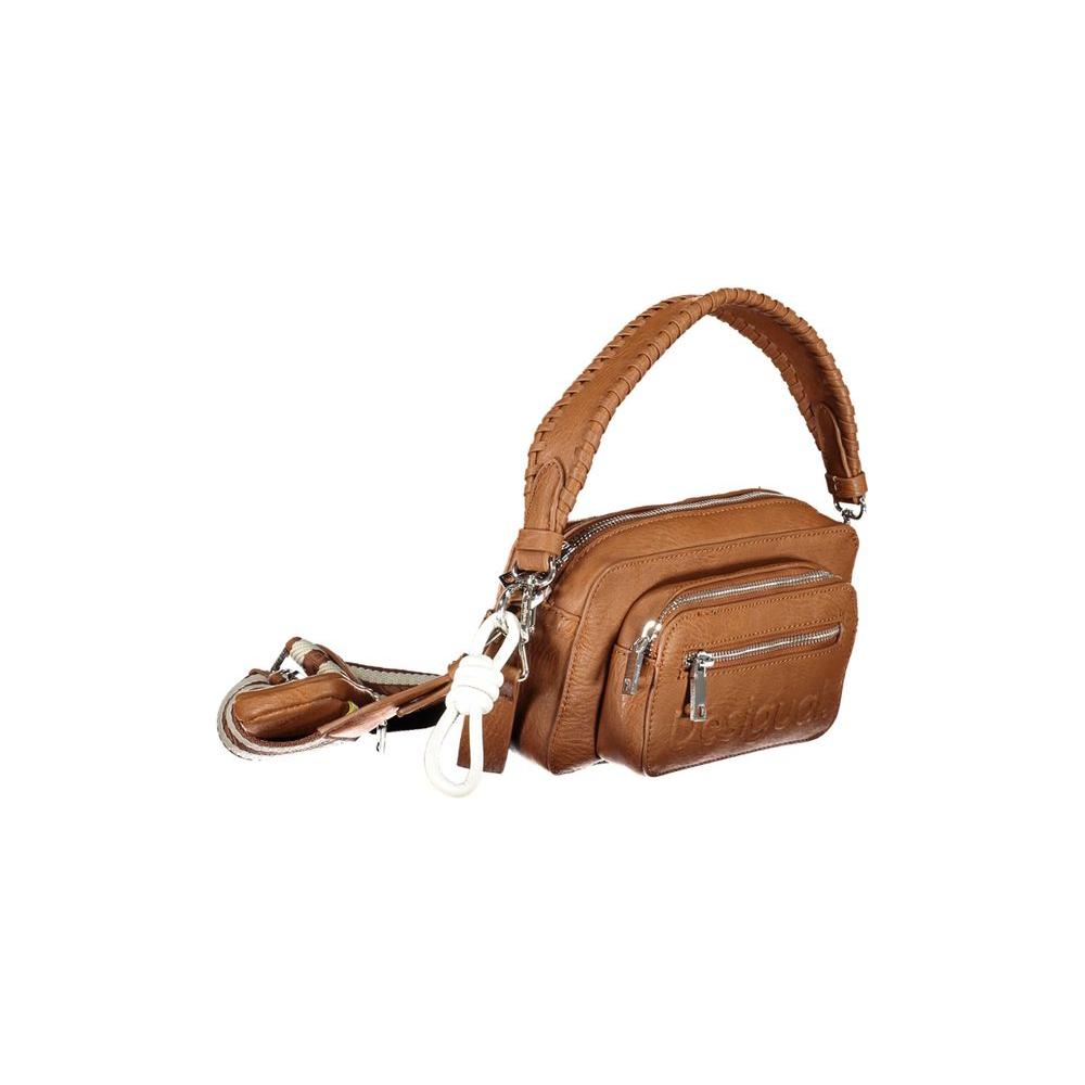 Desigual Brown Polyethylene Handbag Desigual Sienna