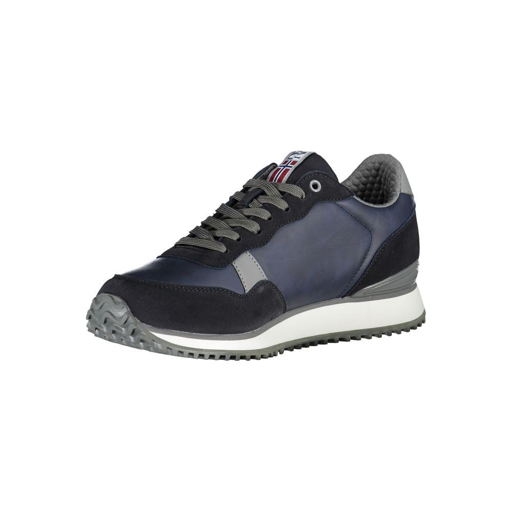 Napapijri Sleek Contrasting Sneakers with Signature Style Napapijri Dark Slate Gray