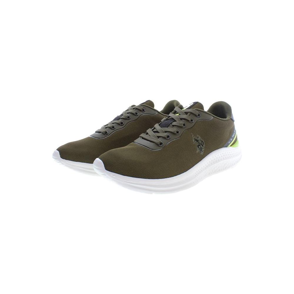 U.S. POLO ASSN. Green Polyester Men Sneaker U.S. POLO ASSN. Dark Slate Gray
