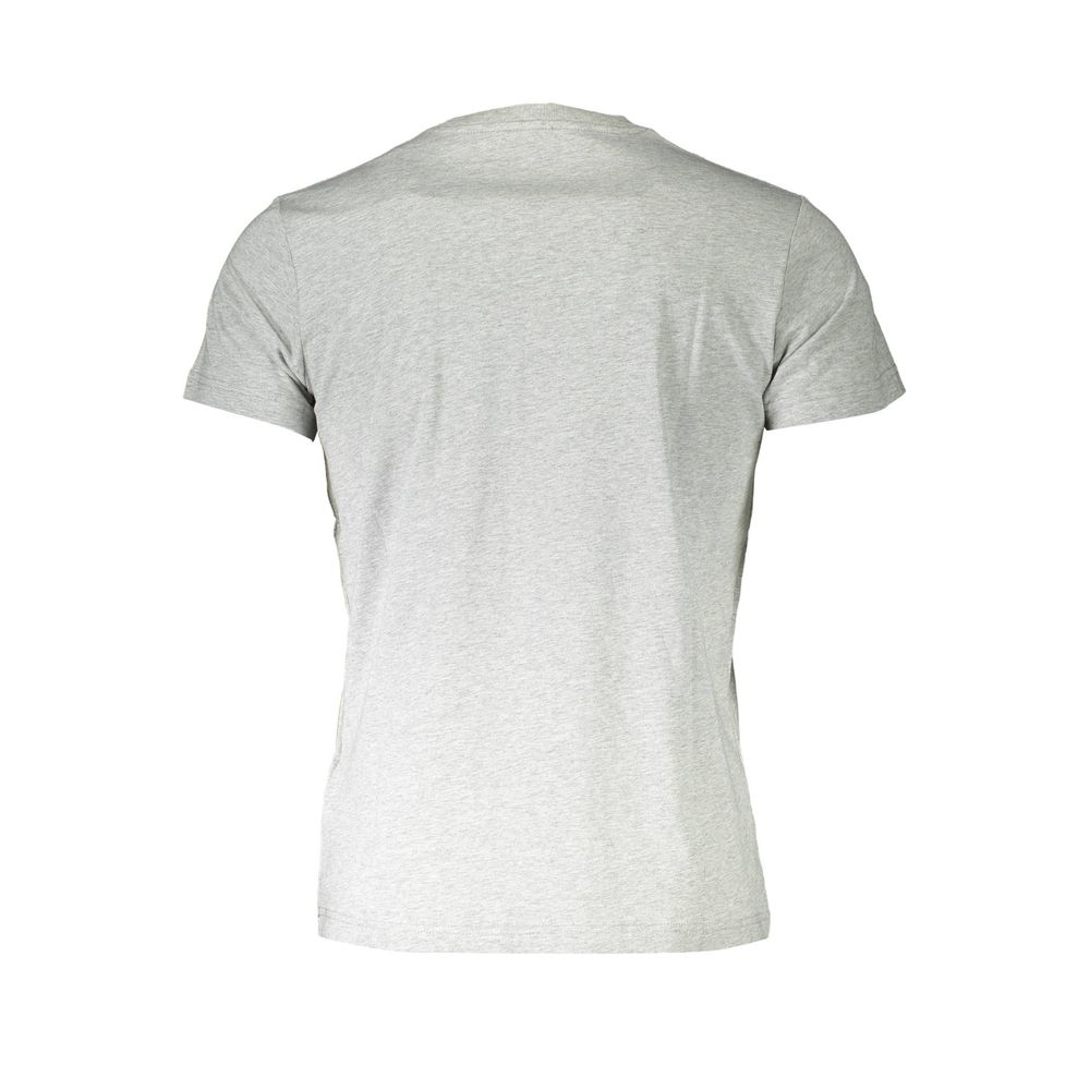 Diesel Gray Cotton Men Short-Sleeve T-Shirt Diesel Light Gray