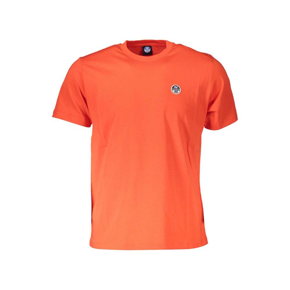 North Sails Red Cotton Men T-Shirt North Sails Tomato