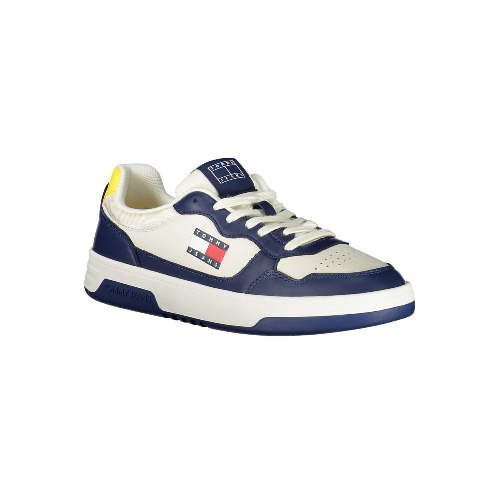 Tommy Hilfiger Blue Polyethylene Men Sneaker Tommy Hilfiger Light Gray
