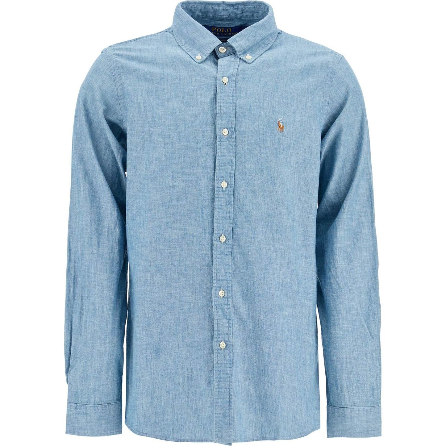 Polo Ralph Lauren custom fit shirt in chambray Shirts Polo Ralph Lauren Dark Gray