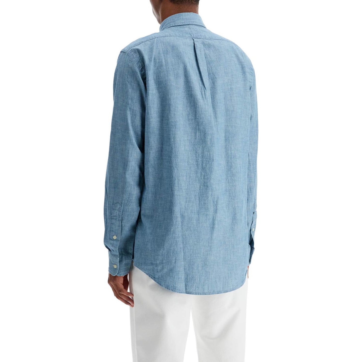 Polo Ralph Lauren custom fit shirt in chambray Shirts Polo Ralph Lauren Light Slate Gray