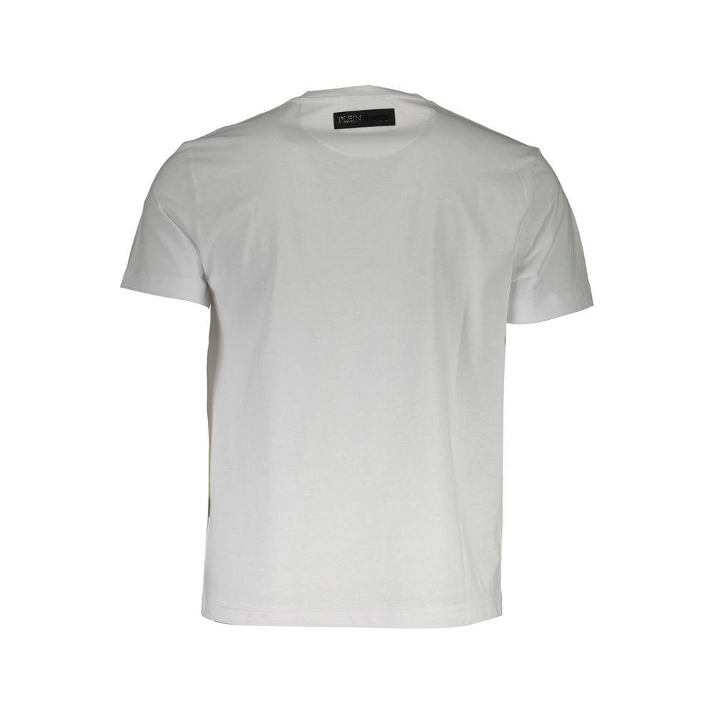 Plein Sport White Cotton Men T-Shirt Plein Sport Gray