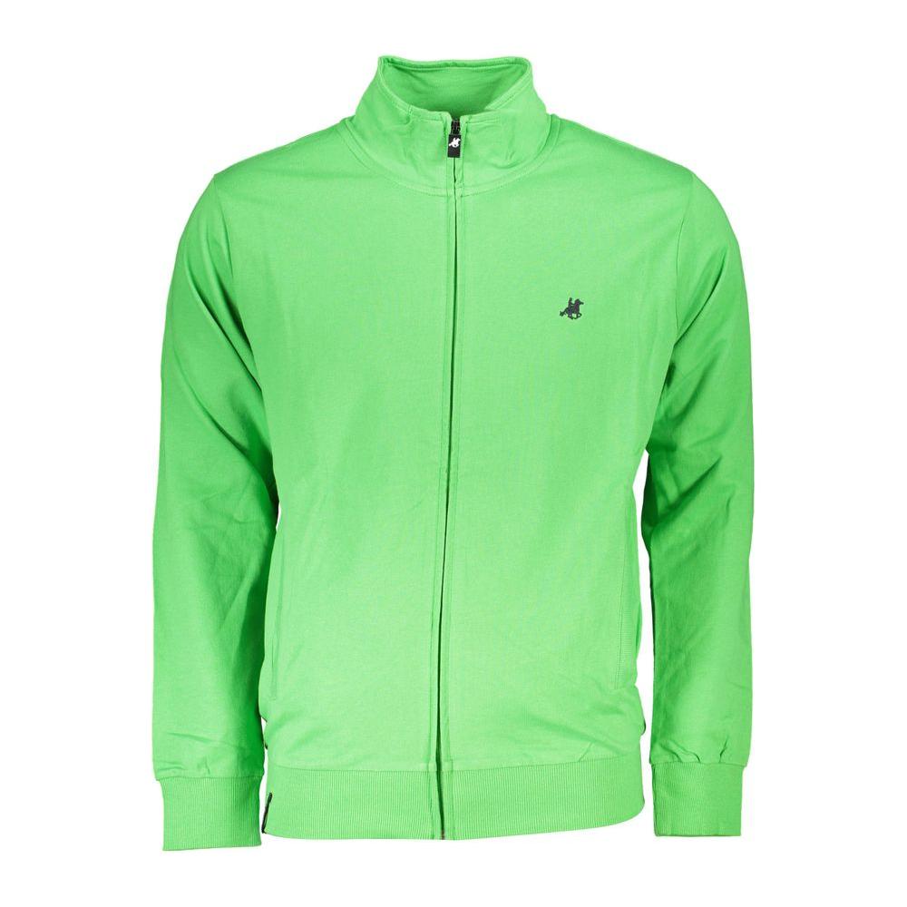 U.S. Grand Polo Green Cotton Men Sweater U.S. Grand Polo Light Green
