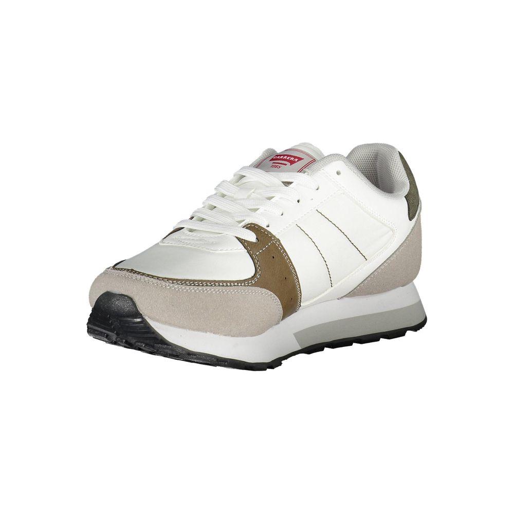 Carrera White Eco Leather Men Sneaker Carrera Light Gray