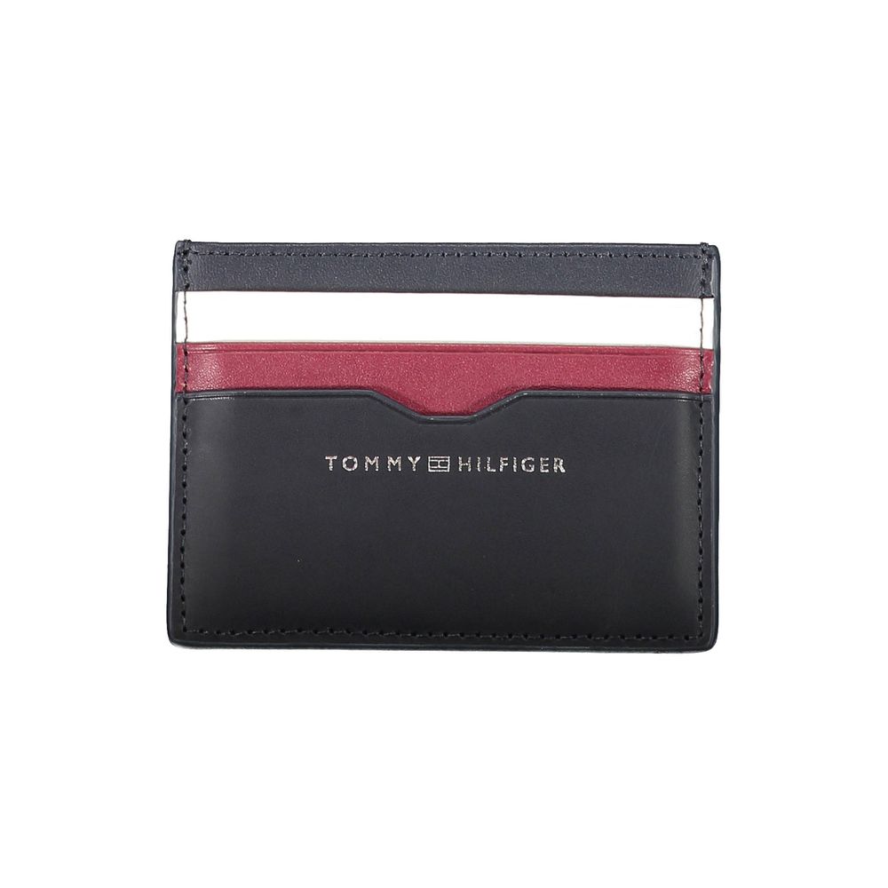 Tommy Hilfiger Blue Leather Men Wallet Tommy Hilfiger Dark Slate Gray