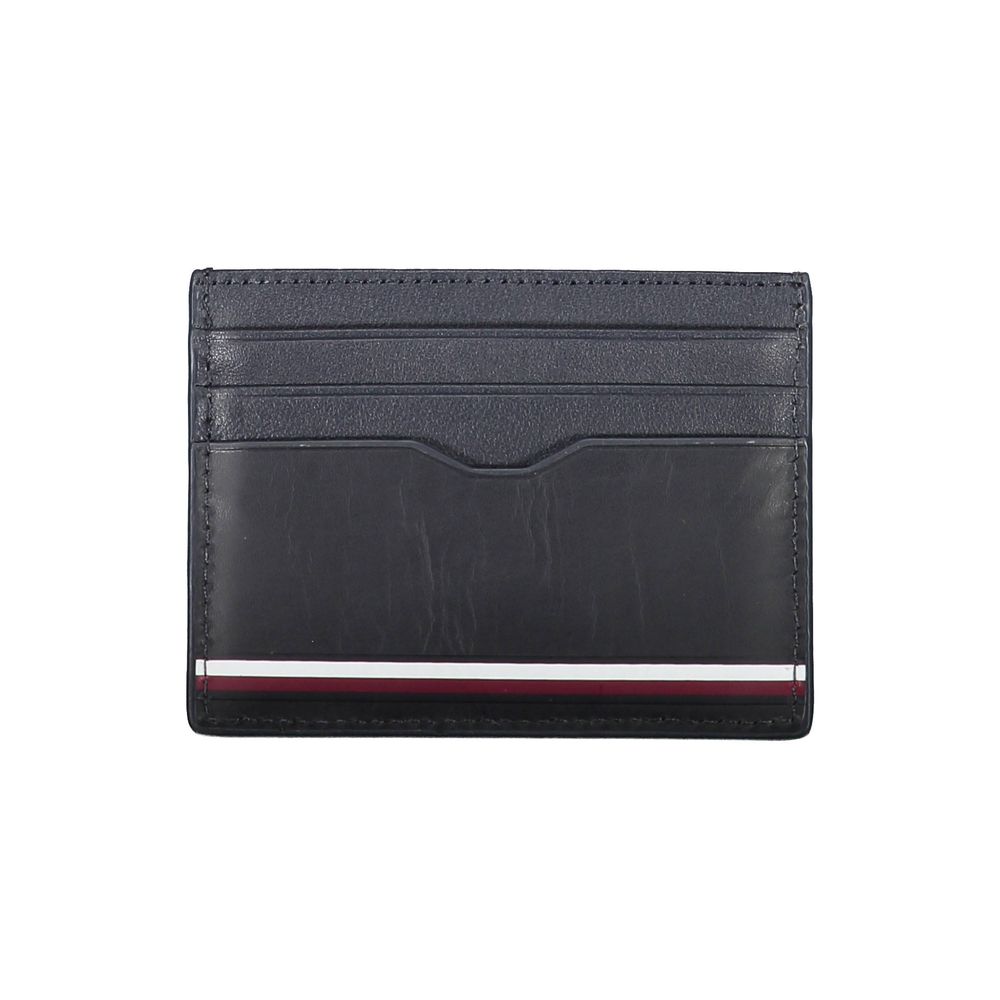 Tommy Hilfiger Blue Leather Men Wallet Tommy Hilfiger Dark Slate Gray