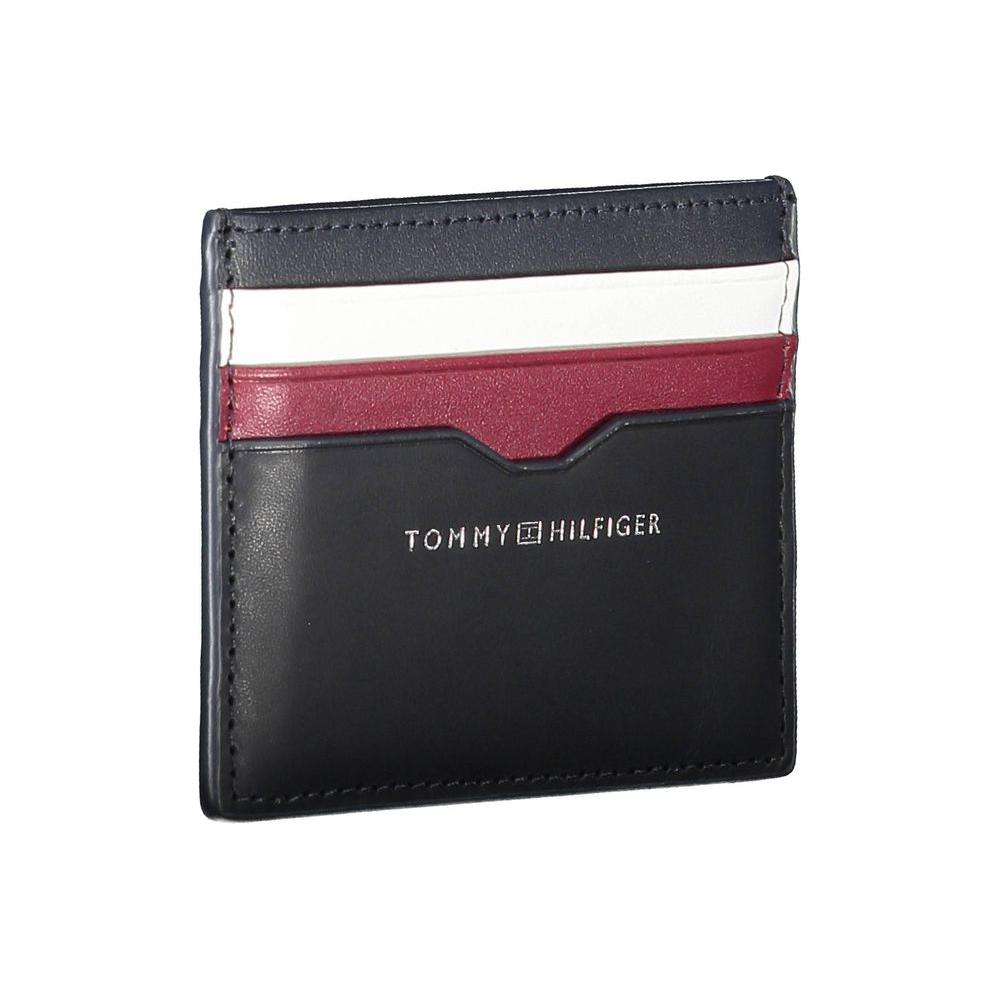 Tommy Hilfiger Blue Leather Men Wallet Tommy Hilfiger Dark Slate Gray