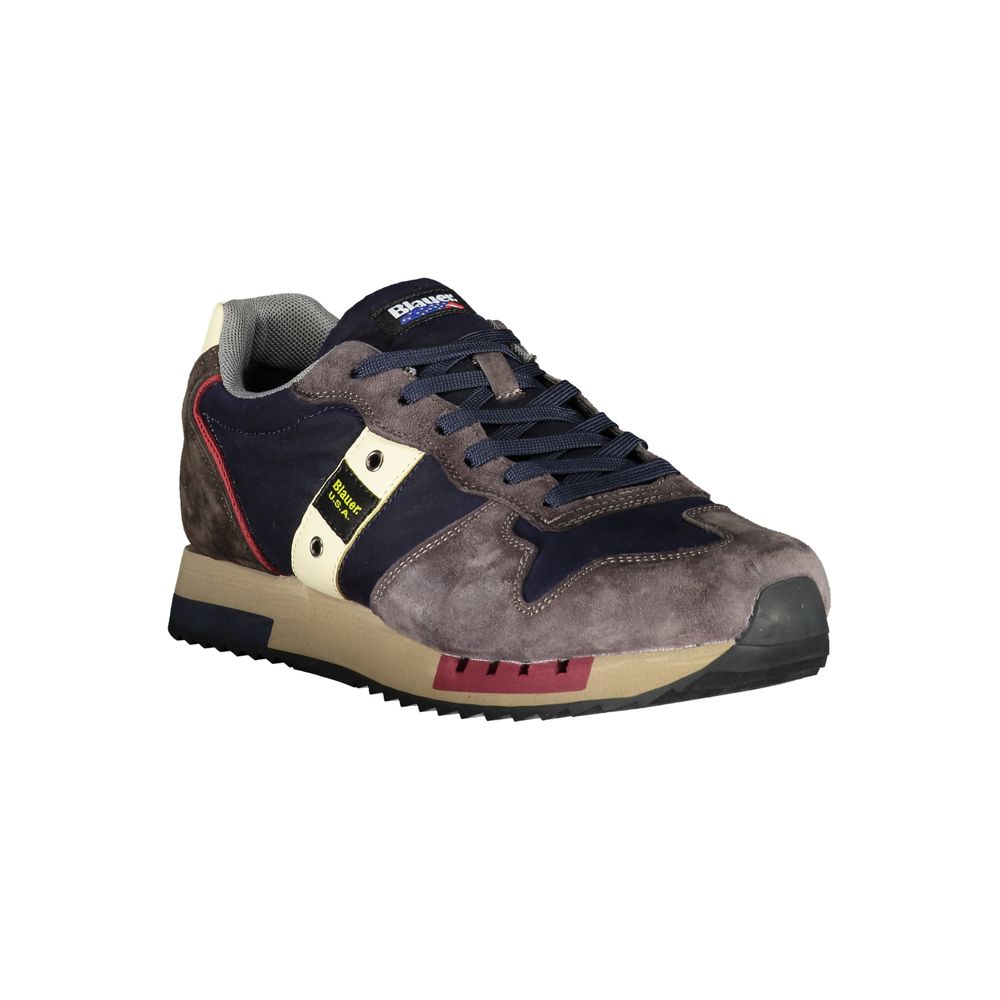 Blauer Sleek Blue Designer Sneakers with Contrast Accents Blauer Dark Slate Gray