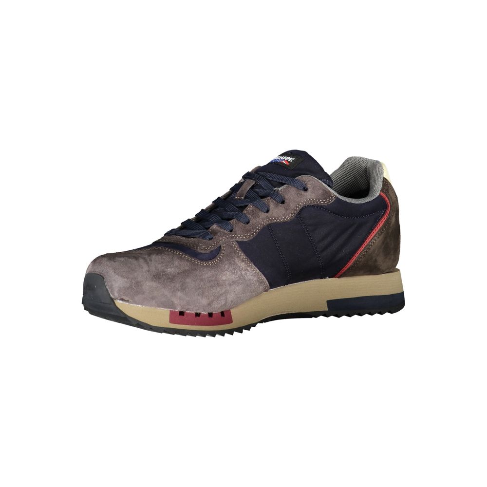 Blauer Sleek Blue Designer Sneakers with Contrast Accents Blauer Dark Slate Gray