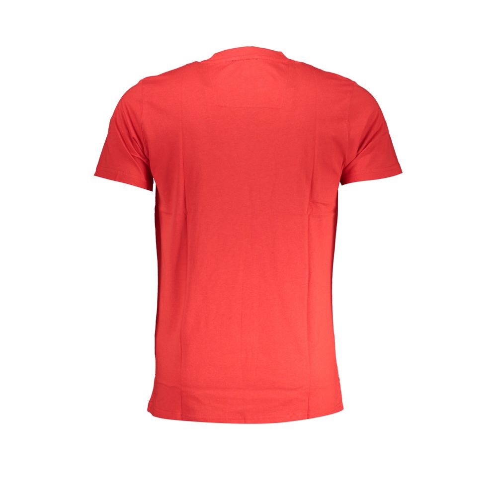 Cavalli Class Red Cotton T-Shirt Cavalli Class Tomato