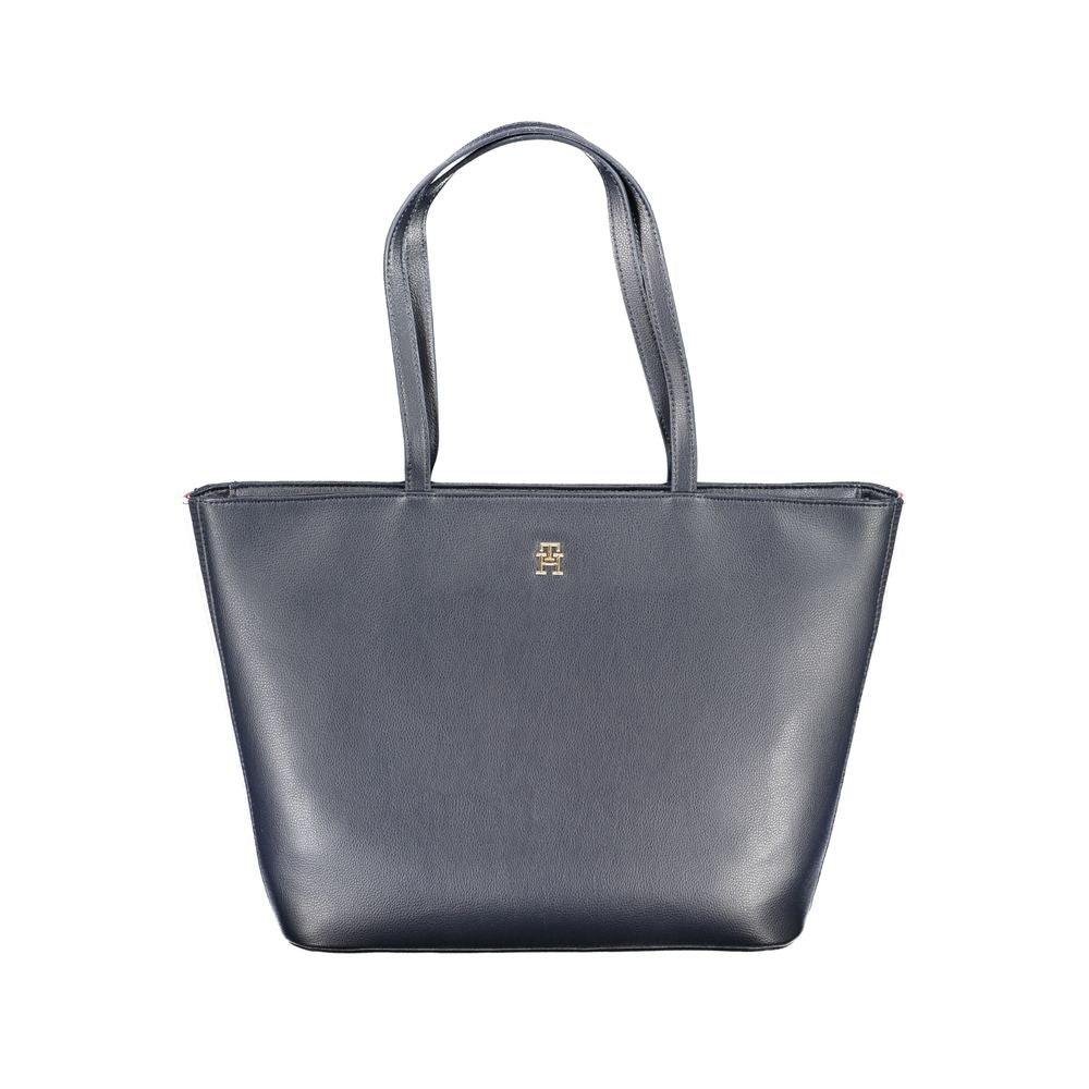 Tommy Hilfiger Blue Polyester Handbag Tommy Hilfiger Dim Gray