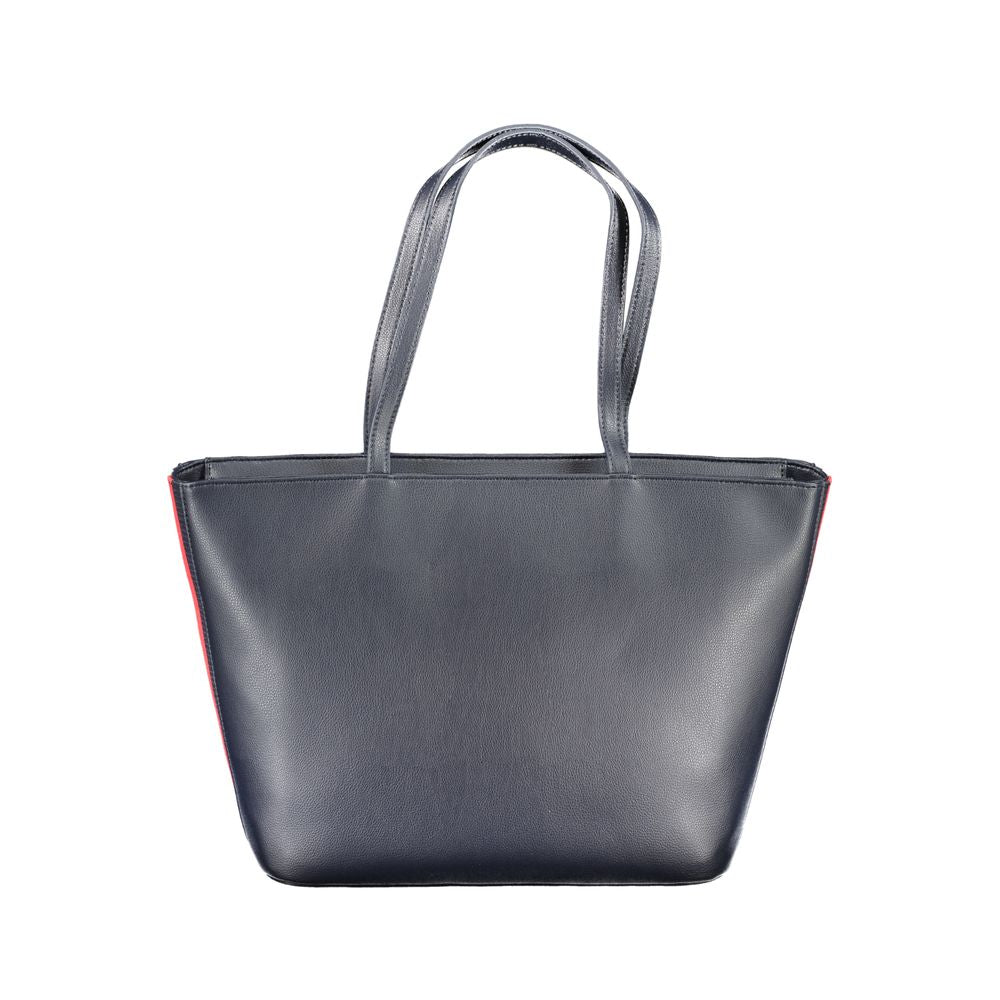 Tommy Hilfiger Blue Polyester Handbag Tommy Hilfiger Dim Gray