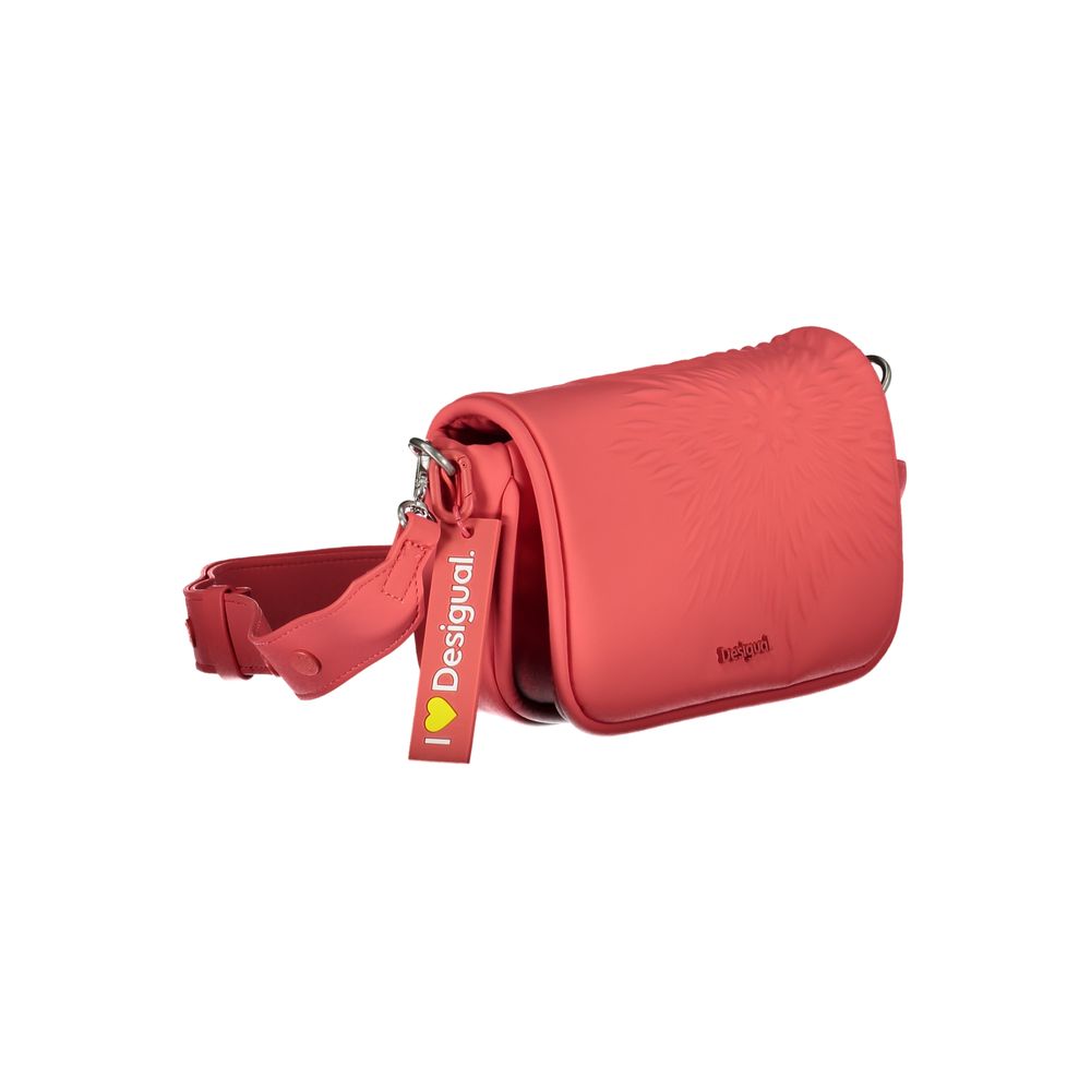 Desigual Red Polyethylene Handbag Desigual Tomato