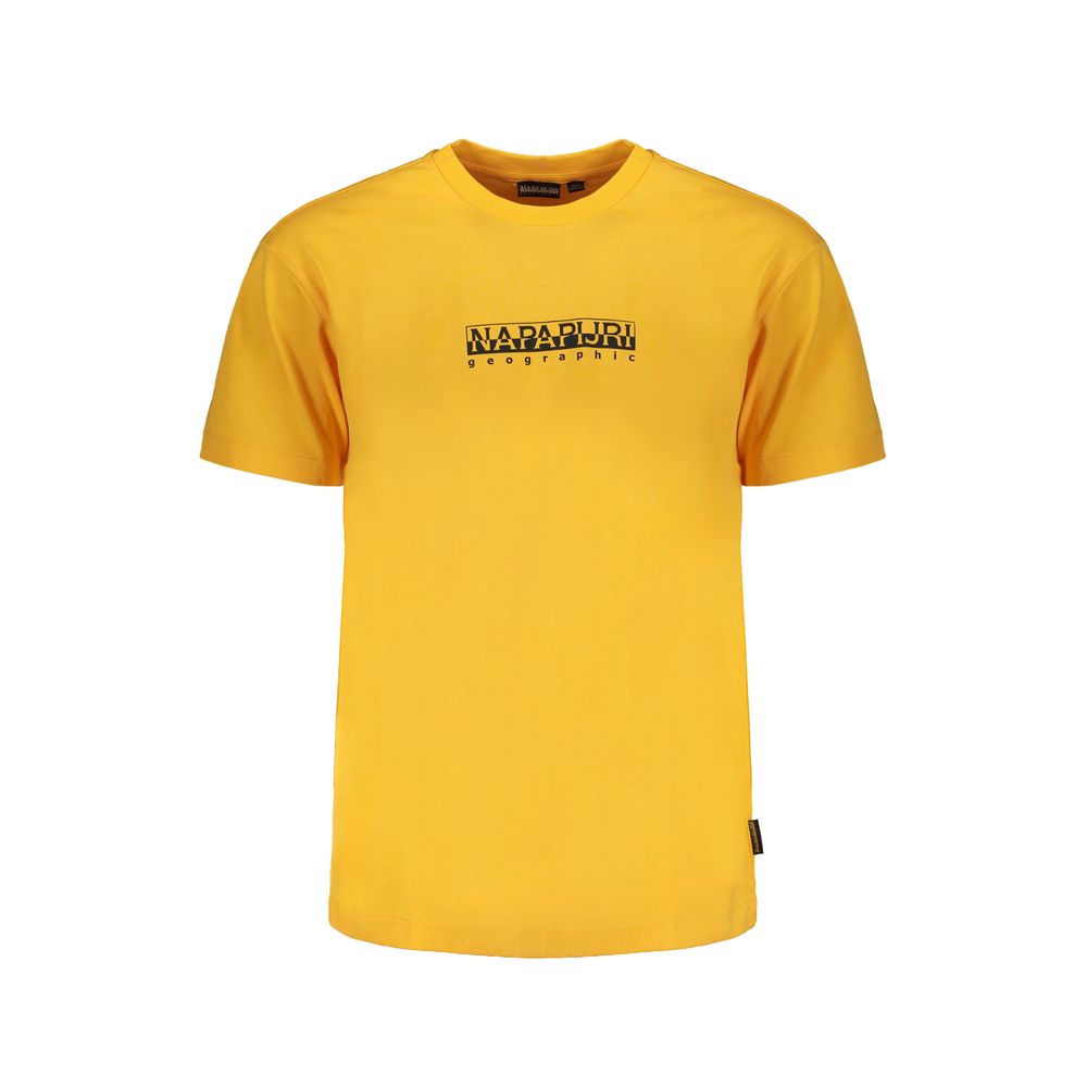 Napapijri Orange Cotton T-Shirt Napapijri Goldenrod