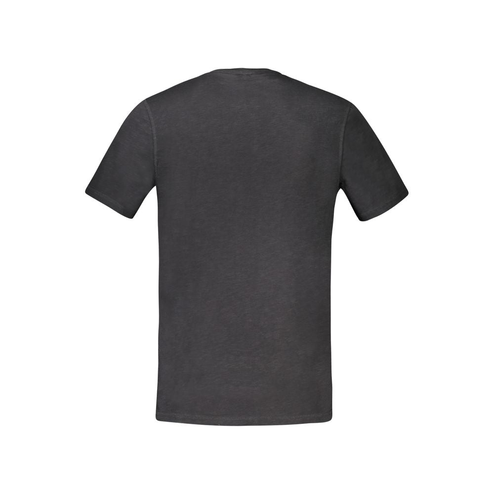 Hugo Boss Black Cotton Men T-Shirt Hugo Boss Dark Slate Gray