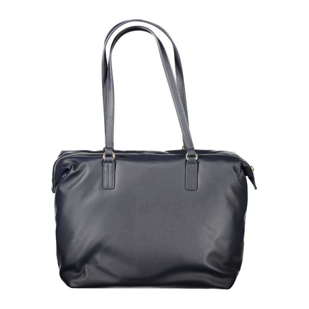 Tommy Hilfiger Blue Polyester Women Handbag Tommy Hilfiger Dim Gray