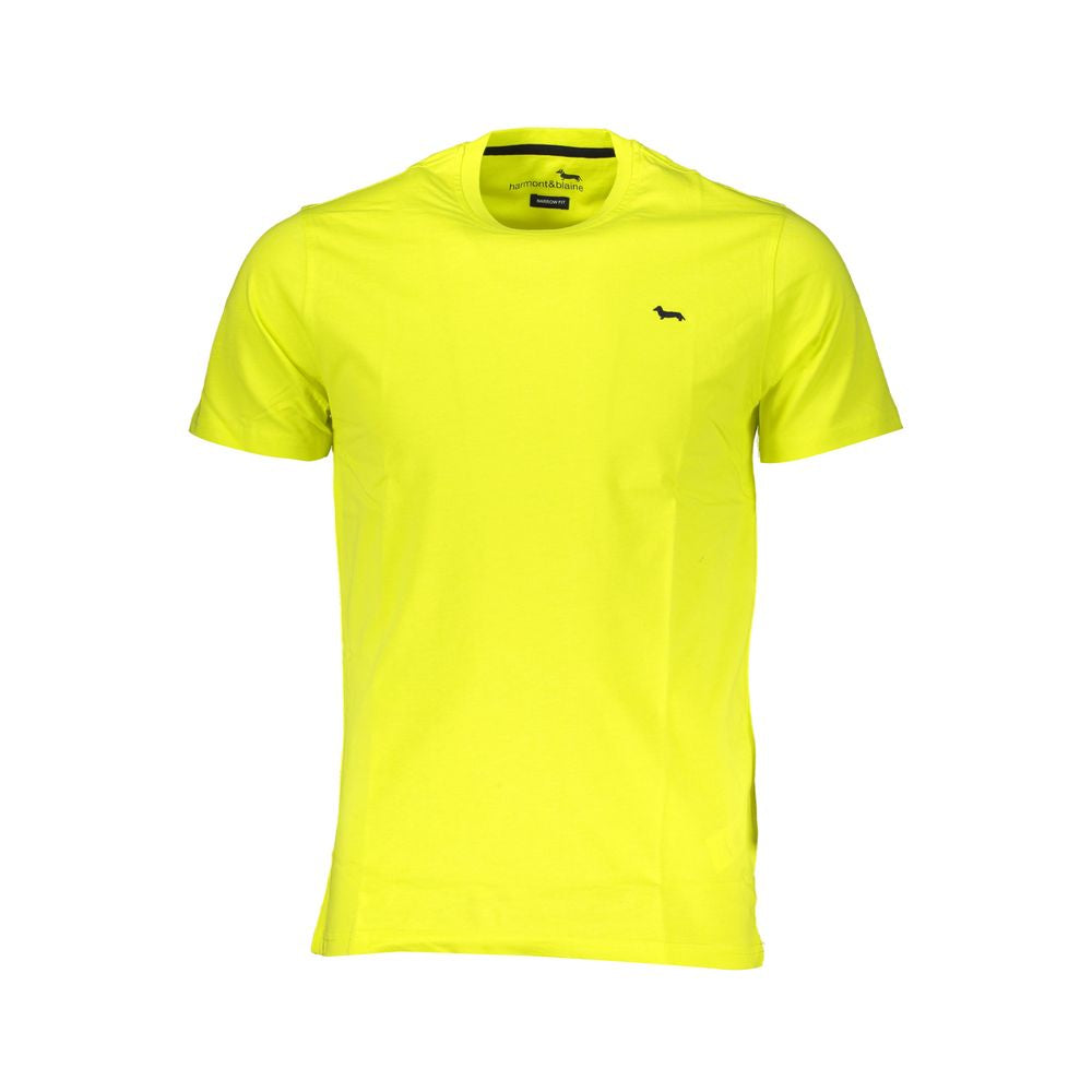 Harmont & Blaine Yellow Cotton T-Shirt Harmont & Blaine Yellow