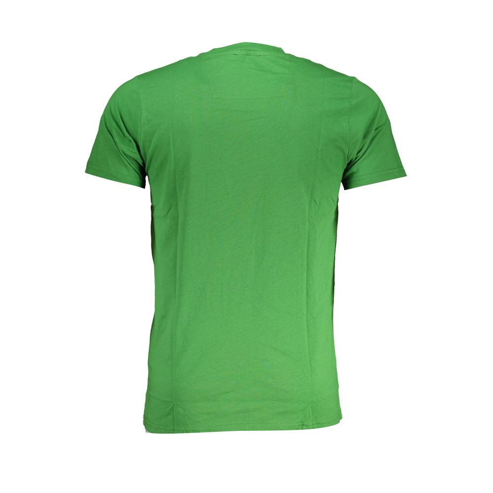 Cavalli Class Green Cotton T-Shirt Cavalli Class Medium Sea Green