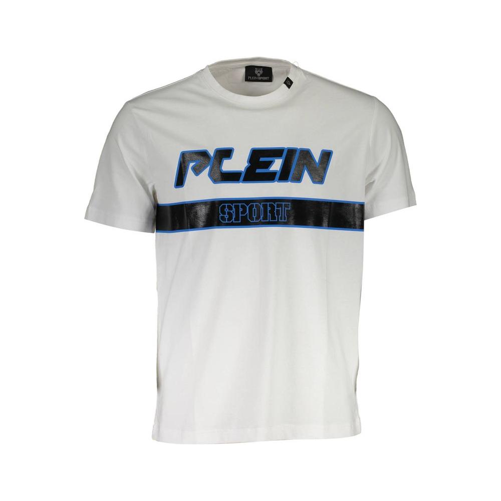 Plein Sport White Cotton Men T-Shirt
