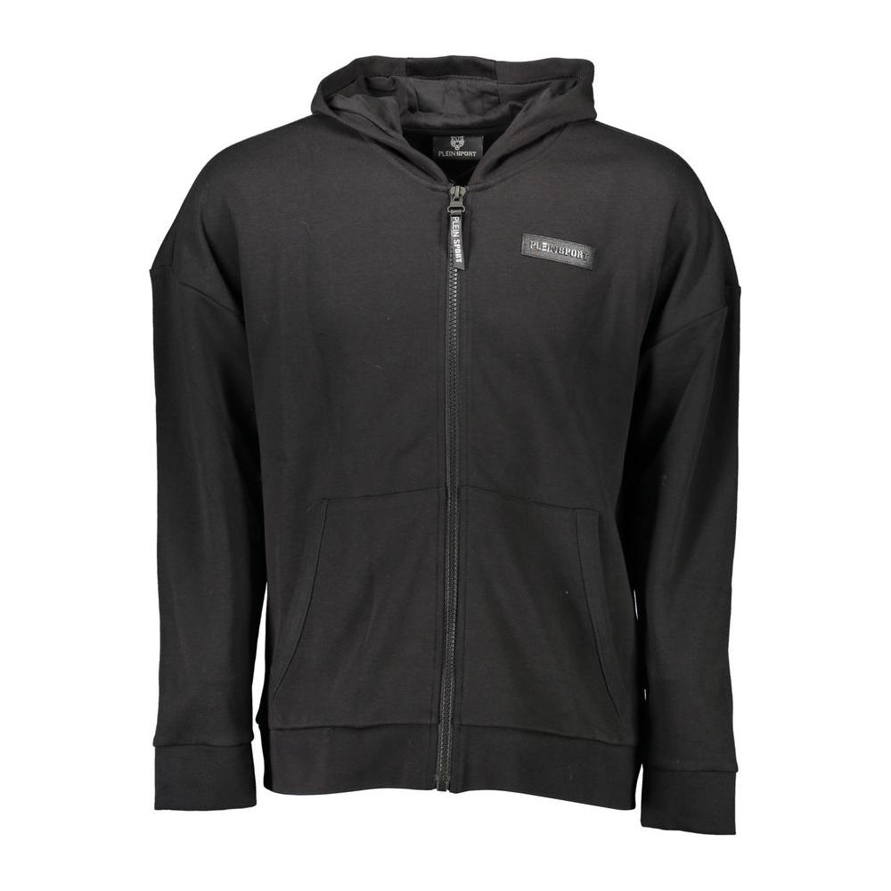Plein Sport Black Cotton Men Sweater