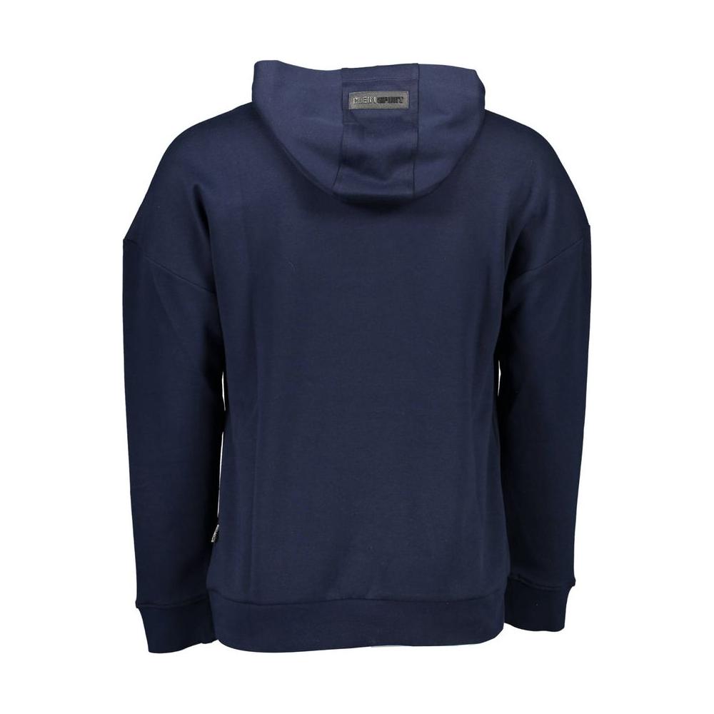 Plein Sport Blue Cotton Men Sweater