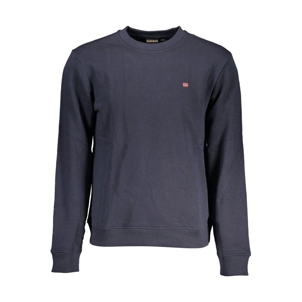 Napapijri Blue Cotton Men Sweater