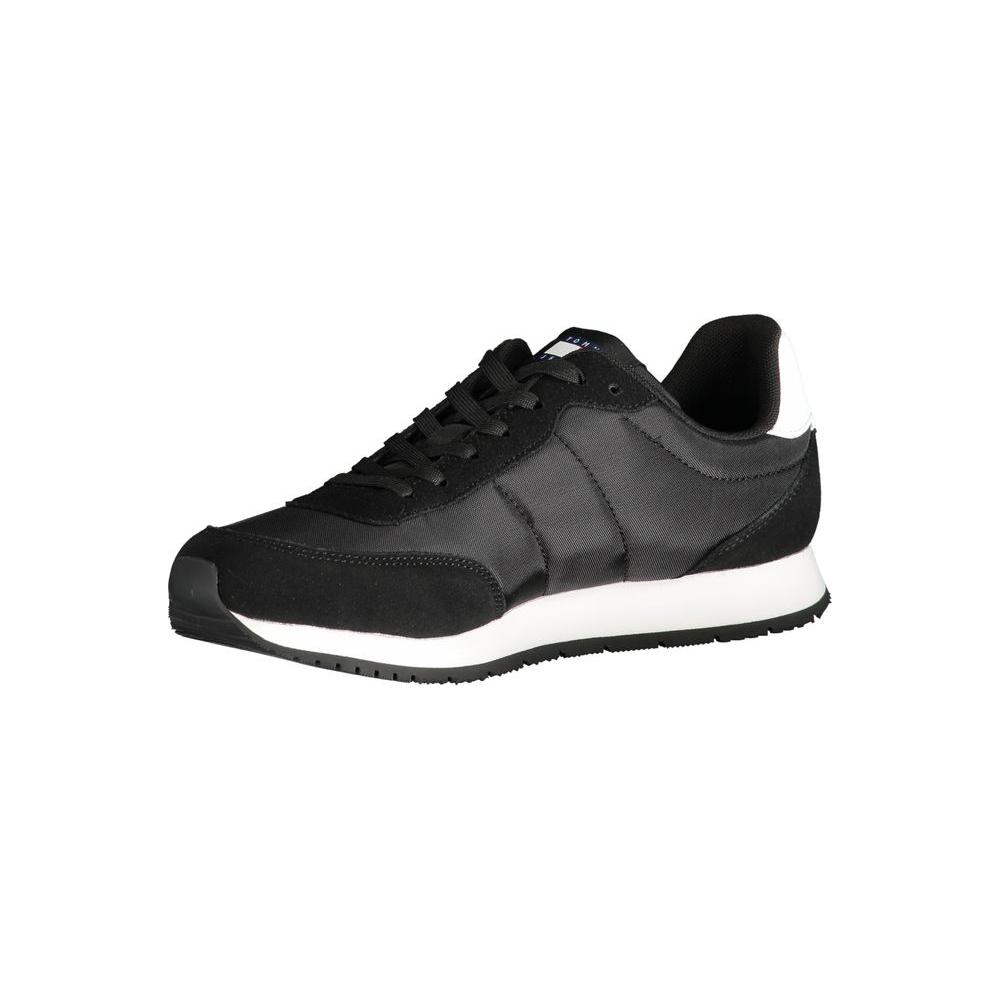 Tommy Hilfiger Black Polyester Sneaker