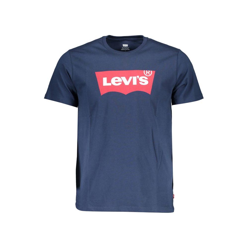 Levi's Blue Cotton Men T-Shirt