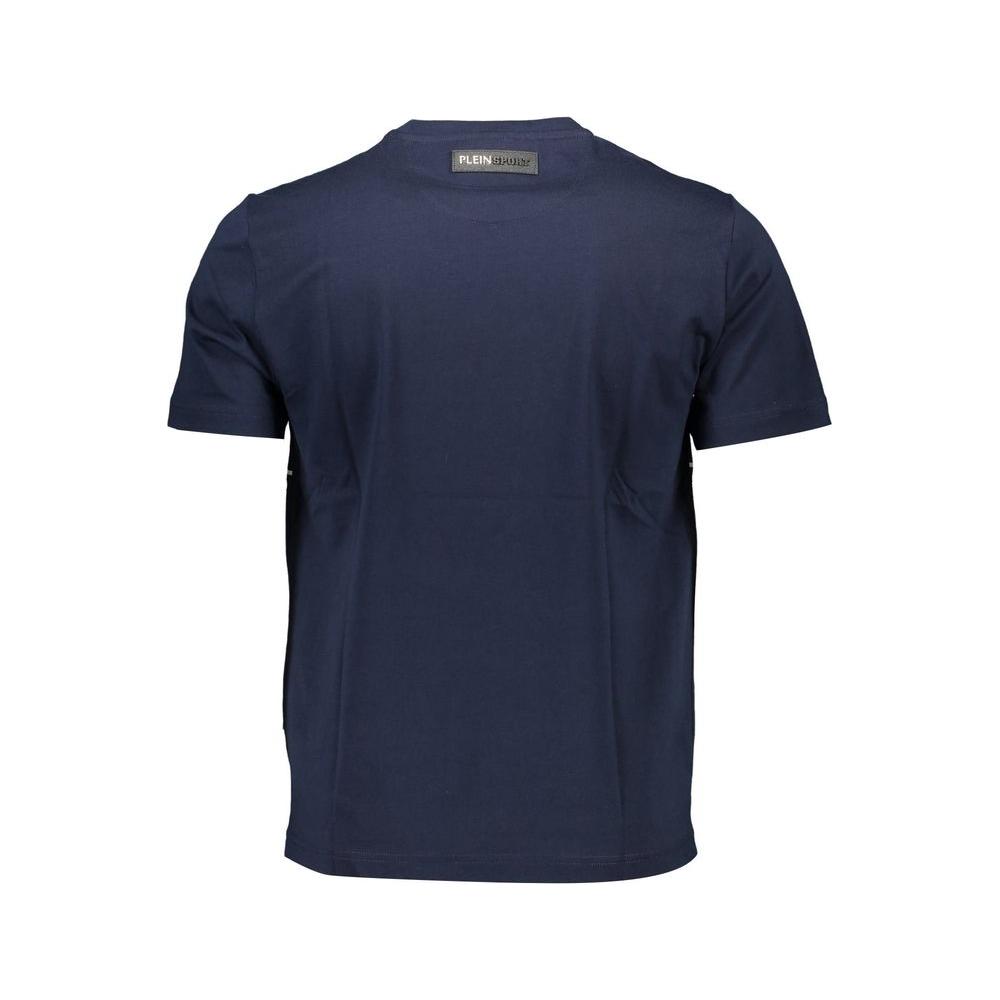 Plein Sport Blue Cotton Men T-Shirt