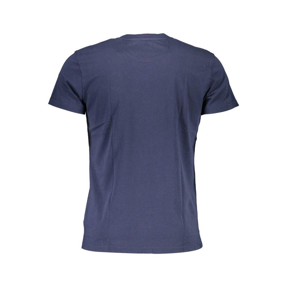 La Martina Blue Cotton Men T-Shirt