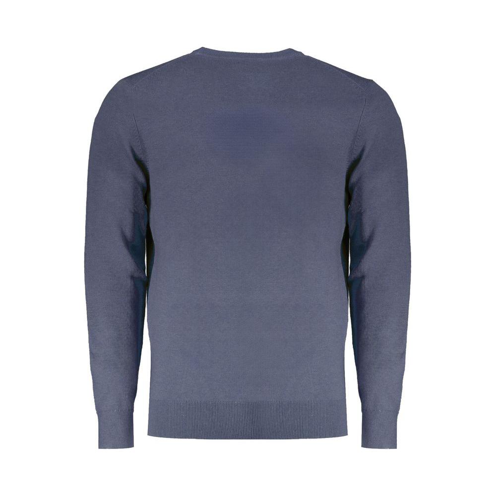 Norway 1963 Blue Wool Men Sweater, long sleeves, luxury embroidery, high-quality cozy fabric, perfect for versatile wardrobe upgrade