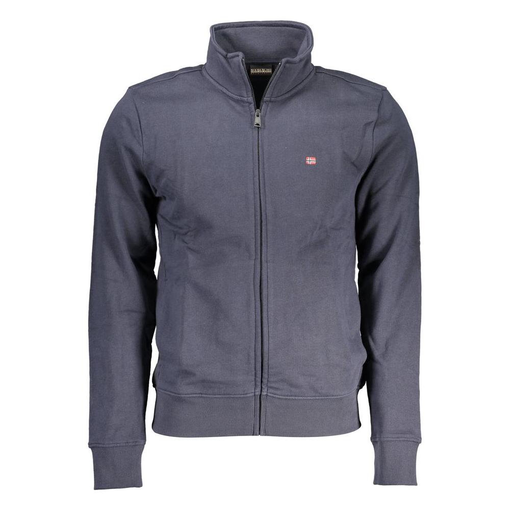 Napapijri Blue Cotton Men Sweater