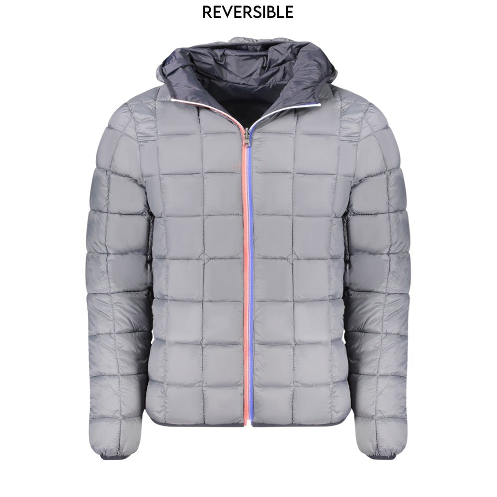 Norway 1963 Black Polyamide Reversible Jacket with Hood and Zip Closure