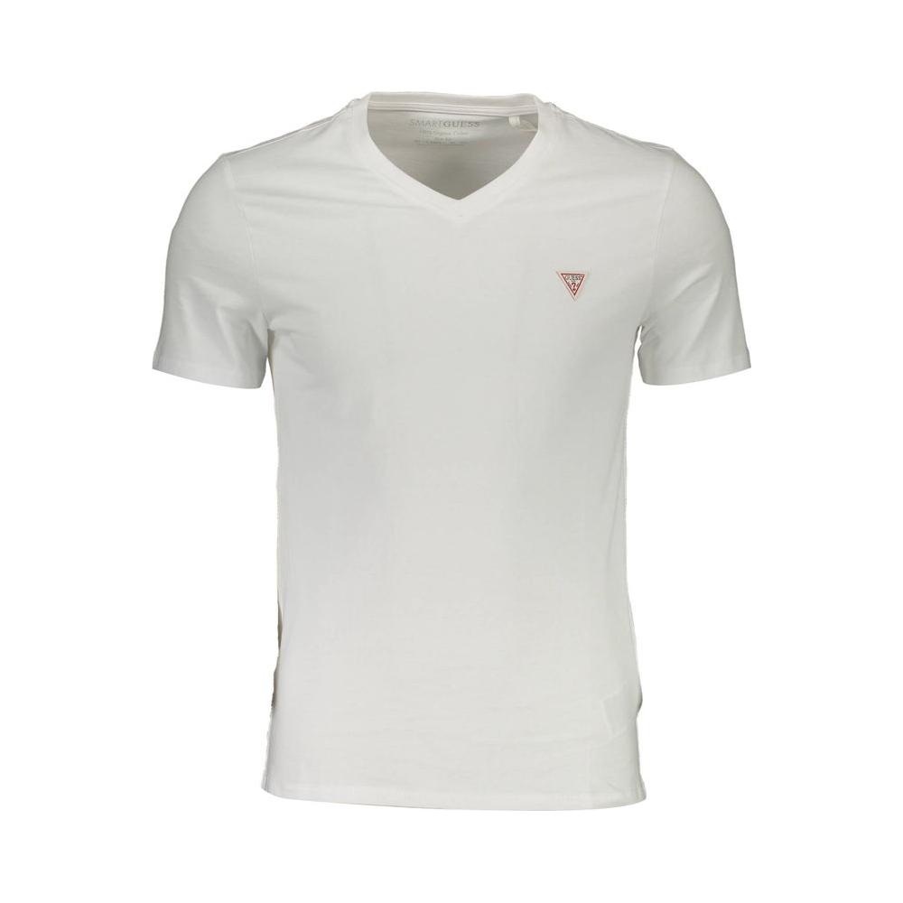 Guess Jeans White Cotton Men TShirt