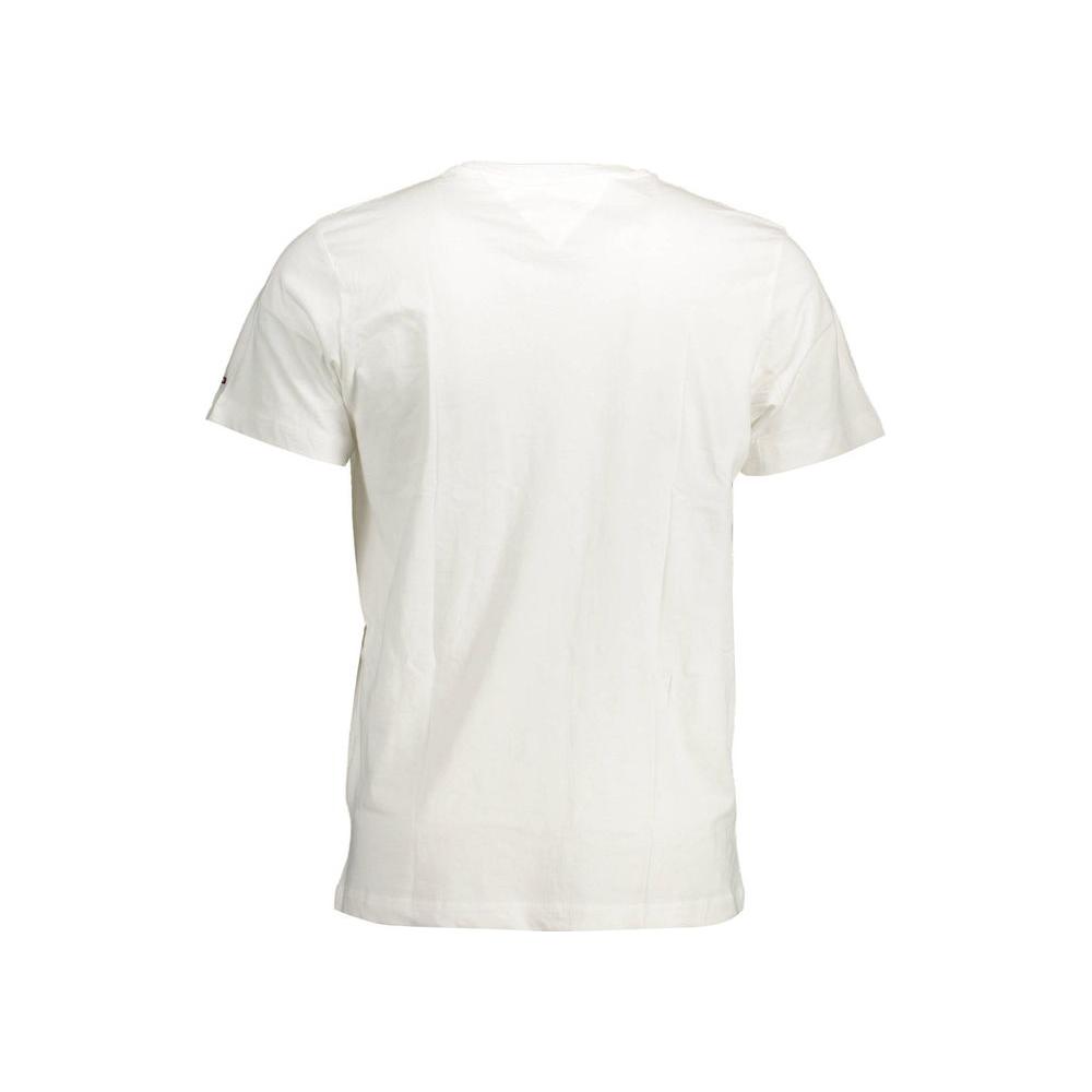 Tommy Hilfiger White Cotton Men T-Shirt