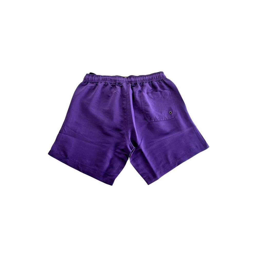 Trussardi Beachwear Purple Polyester Men's Swim Short TR-24812-M