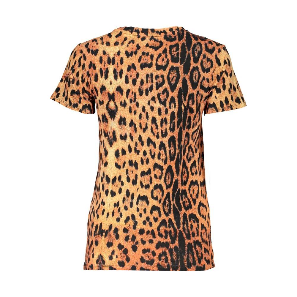Cavalli Class Cavalli Class Orange Cotton Tops & T-Shirt CA-26768-XS 1728,67403481248,Cavalli Class,Clothing,M,New with tags,Orange,S,Tops & T-Shirts - Women - Clothing,Women,Women - Clothing,XS,XXL