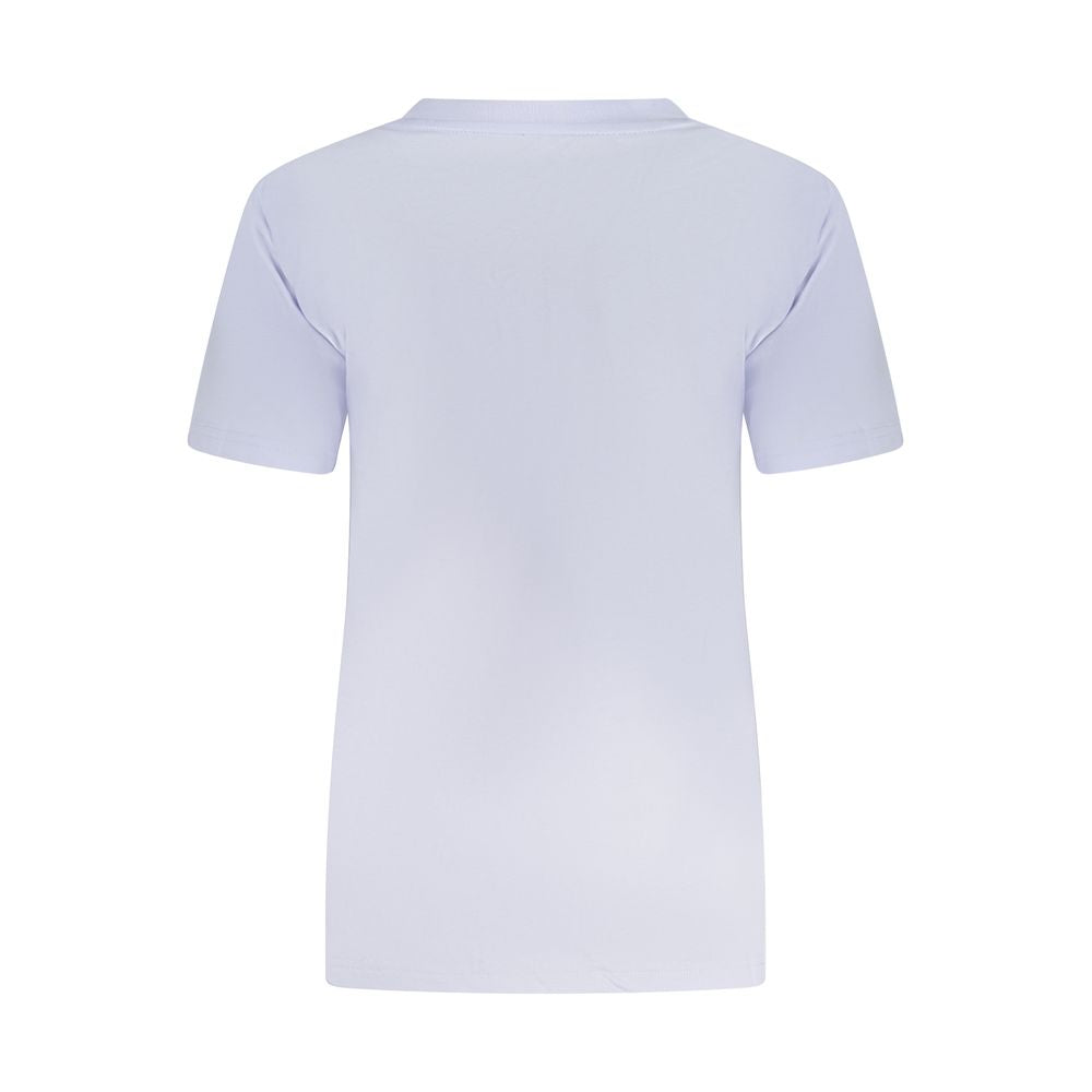 Converse Purple Cotton Women T-Shirt CO-38359-XS
