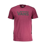 Vans Purple Cotton Men T-Shirt VA-37316-XS