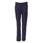 BENCIVENGA Purple Jacquard High Waisted Pants