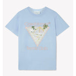 Casablanca Blue Cotton T-Shirt CA-14843-S