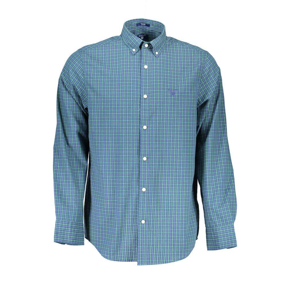 Gant Blue Cotton Shirt GA-6386-S
